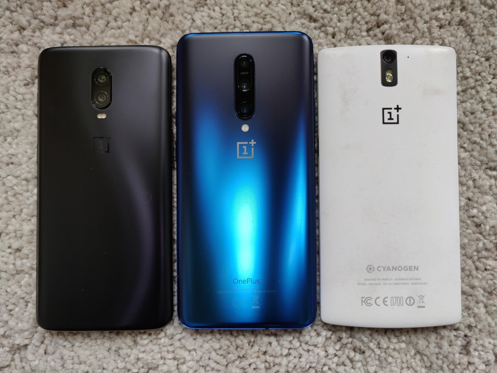 OnePlus 7 Pro vs OnePlus One vs Oneplus 6T