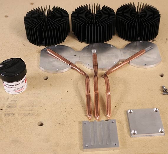 constructie van heatpipes en heatsinks