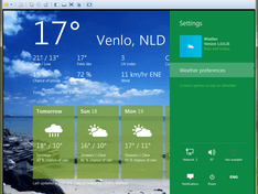 Windows 8, Weather settings