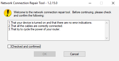 Network Connection Repair Tool