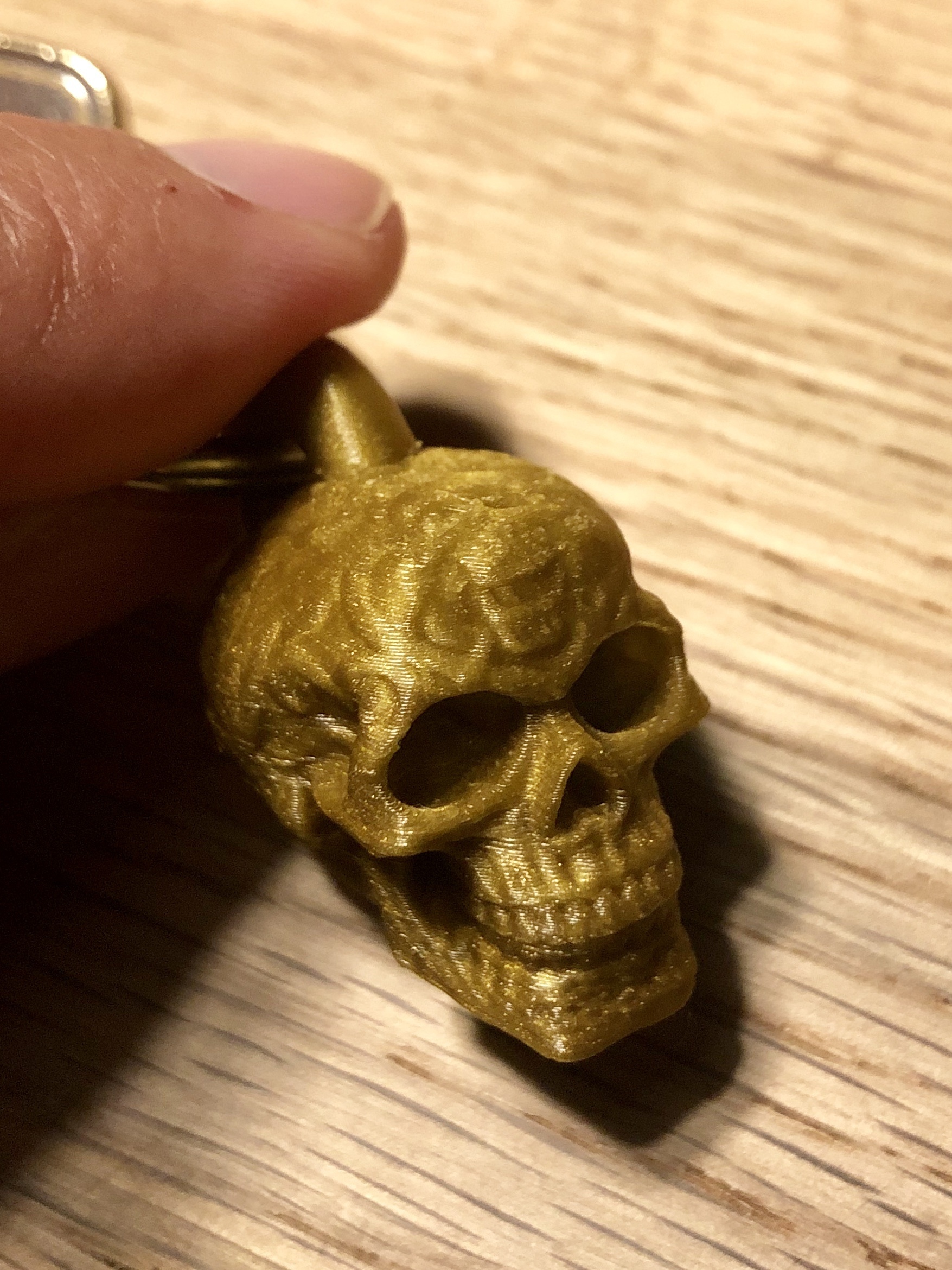Mini skull geprint met Ender 3 Pro