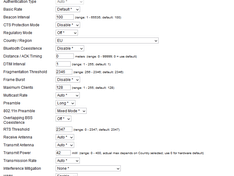 Tomato RT66AC wifi settings
