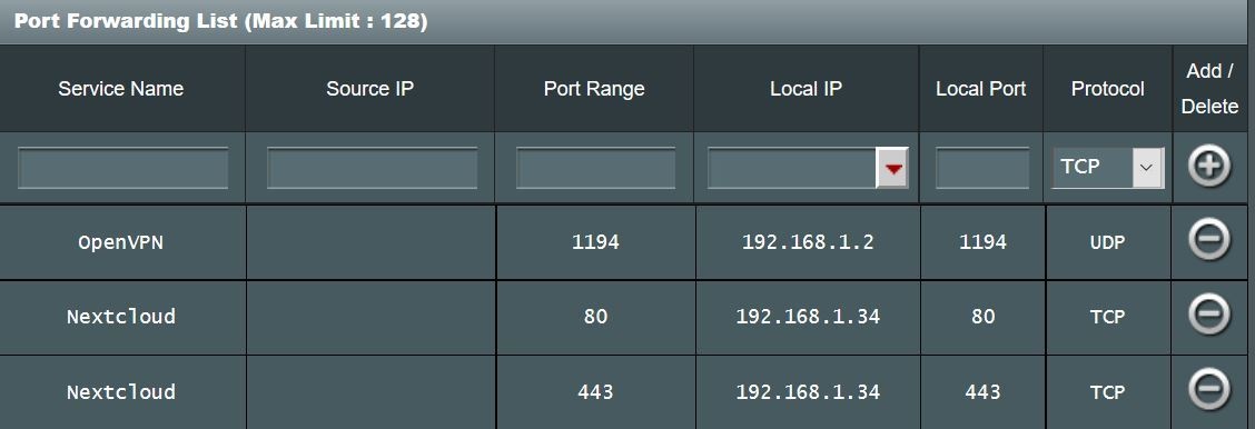 Portforwarding Portforwarding