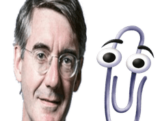 Conservative MP JRM looks like Clippy