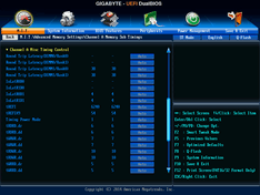 Classic mode – MIT Advanced Frequency – Chanel A memory sub Timings 2