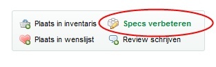 Specs verbeteren