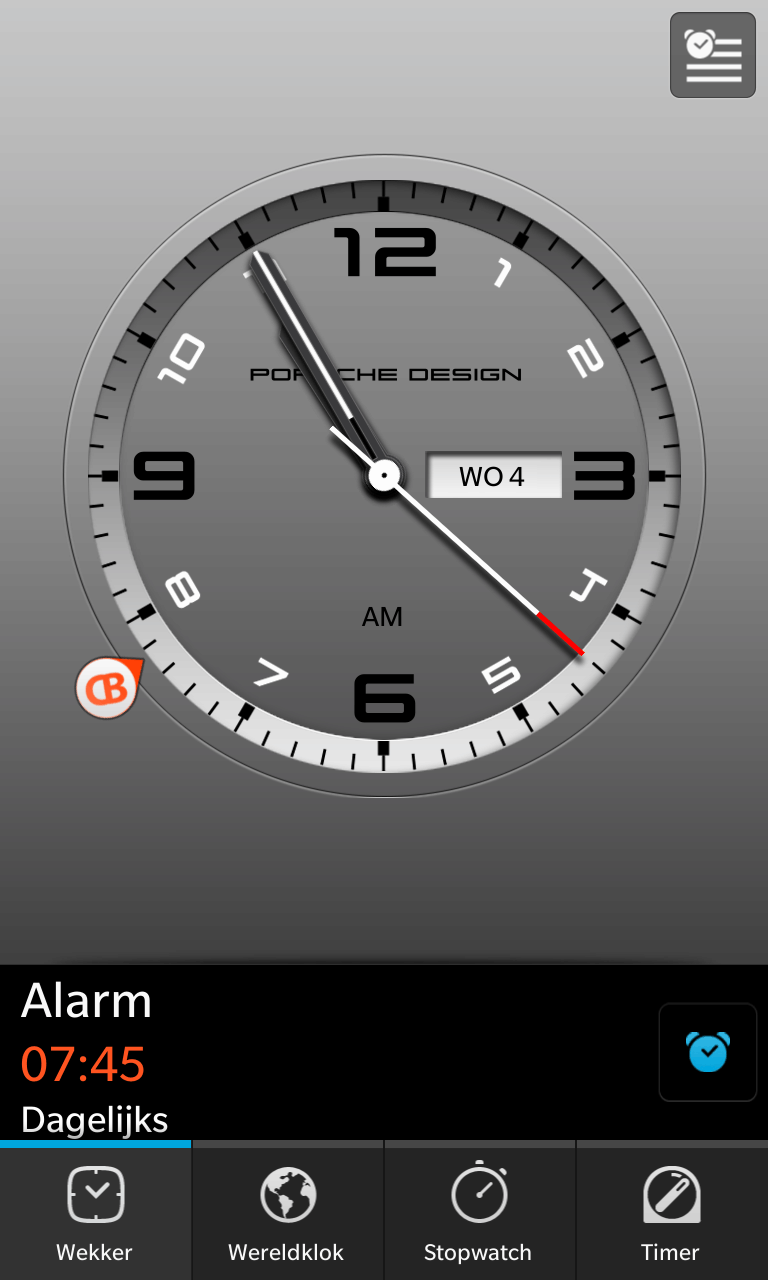 BlackBerry 10 Porsche Design Clock BlackBerry 10 Porsche Design Clock