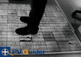 Scheurvorming PV cellen in zonnepanelen