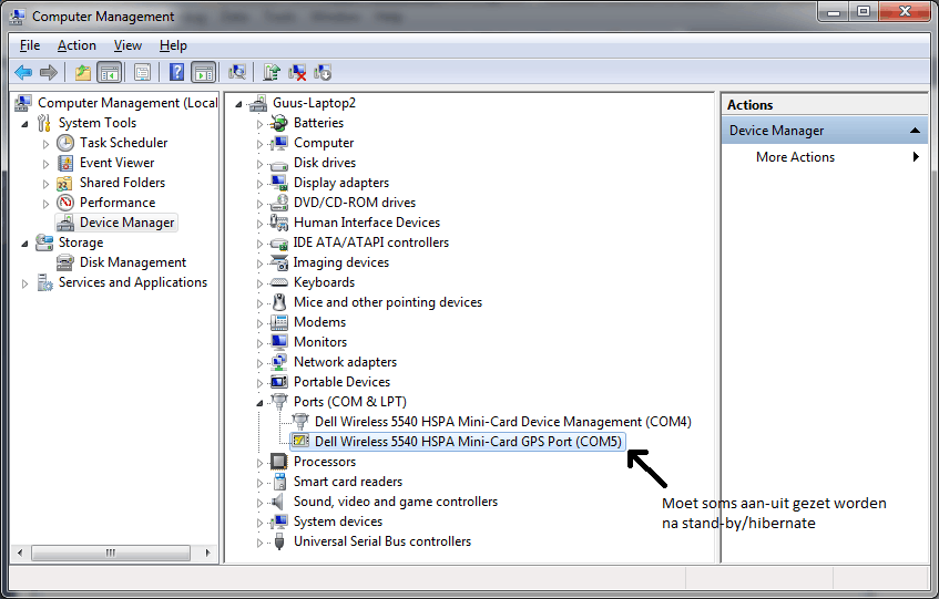 Dell XPS15 GPS Sensor