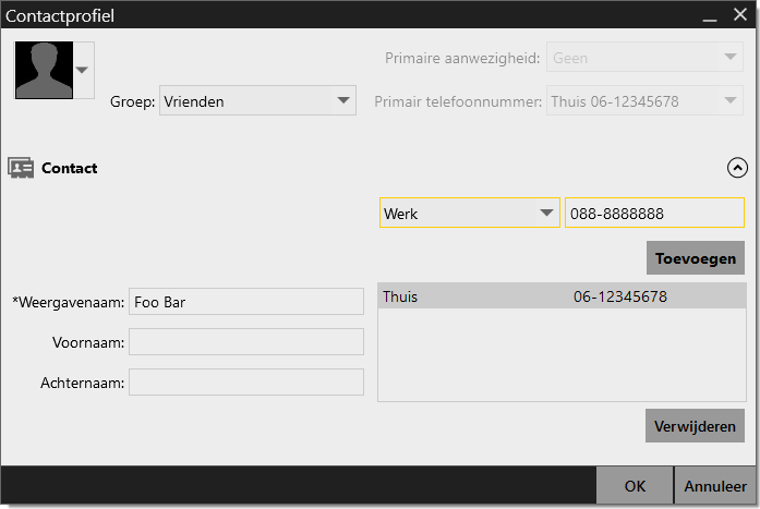 Bria 4 Windows Contact Form