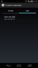Persistent network may be monitored android