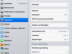 iPad Settings