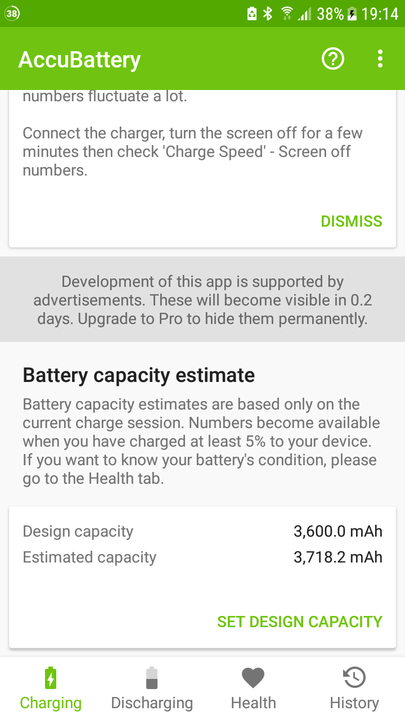 Screenshot battery