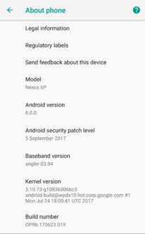 Android security patch level