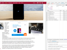 Advertentie midden in artikel