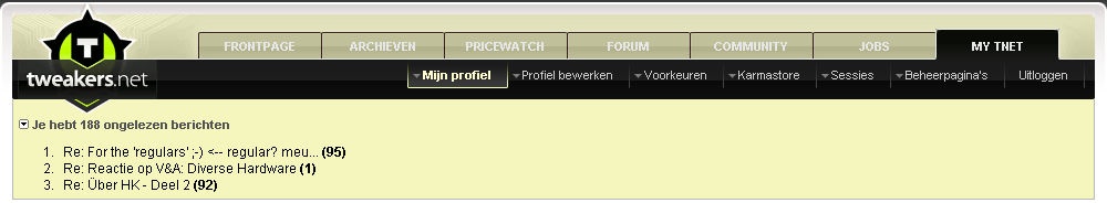 Reageer via DM V&A3, schakelt DM-rechten weer in