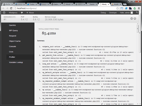 Wordpress developer console Wordpress developer console