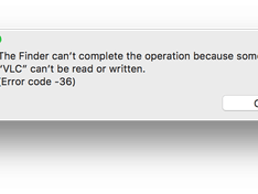 Finder error