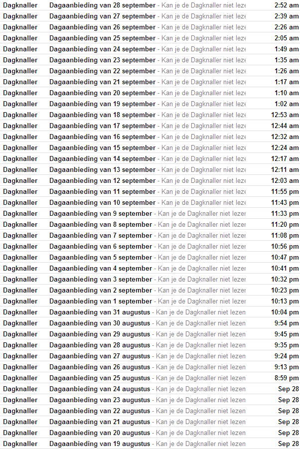 Dagknaller SPAM Dagknaller SPAM