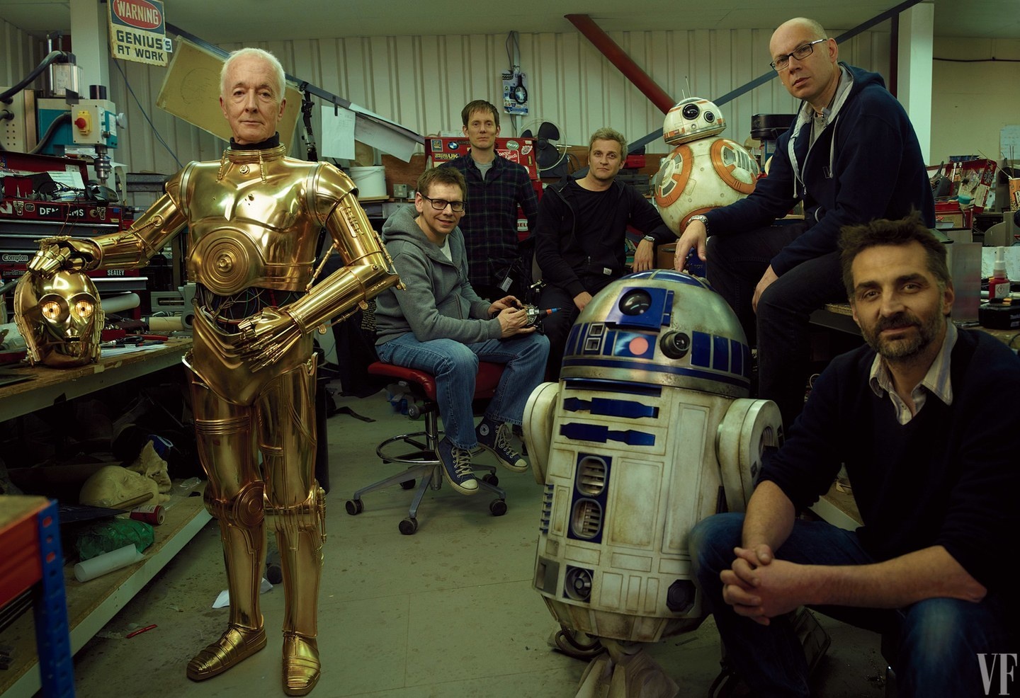 Anthony Daniels en de Droid Builders Anthony Daniels en de Droid Builders