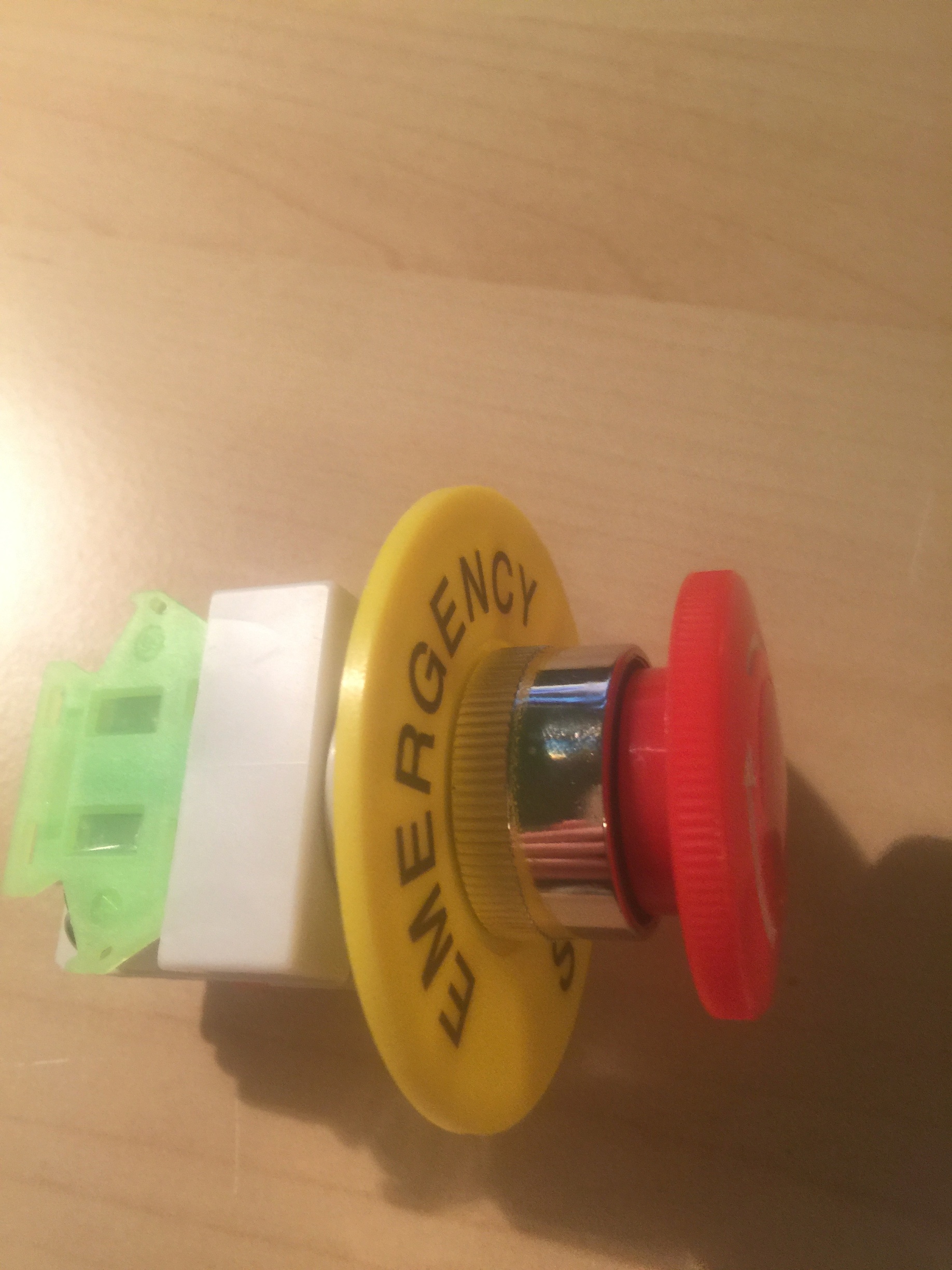 Emergency knop