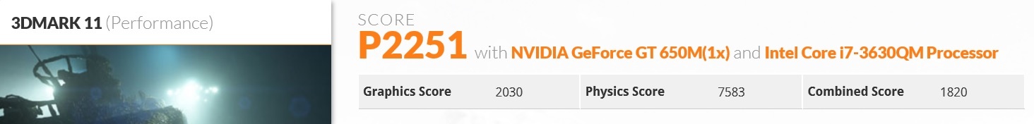 3DMARK11 SSD