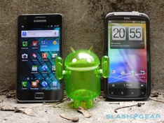HTC Sensation vs. Samsung Galaxy SII 1