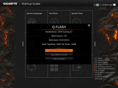 Q-Flash dialoog options