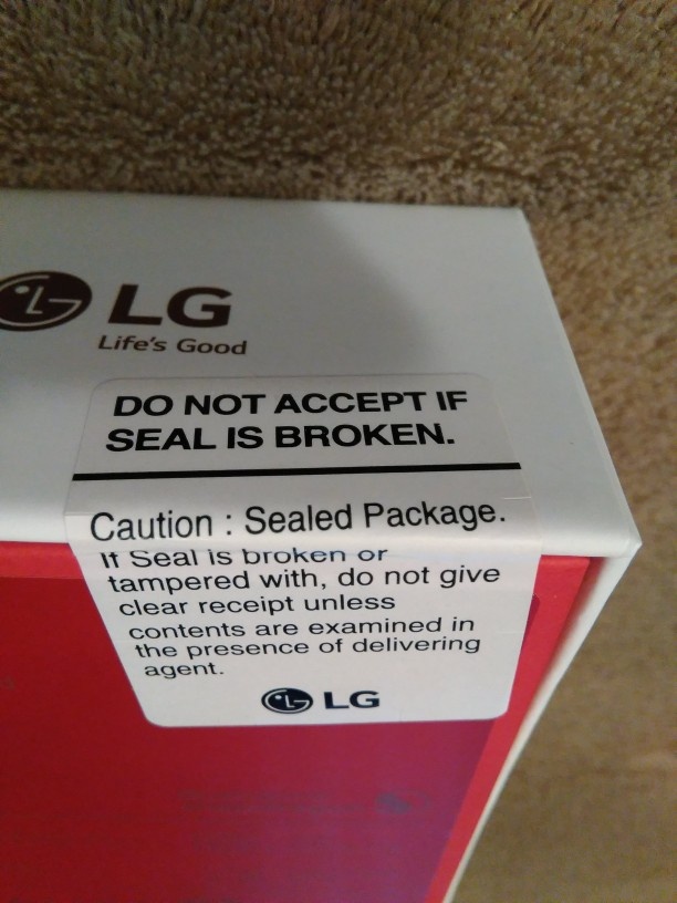 LG G4 Box Seal