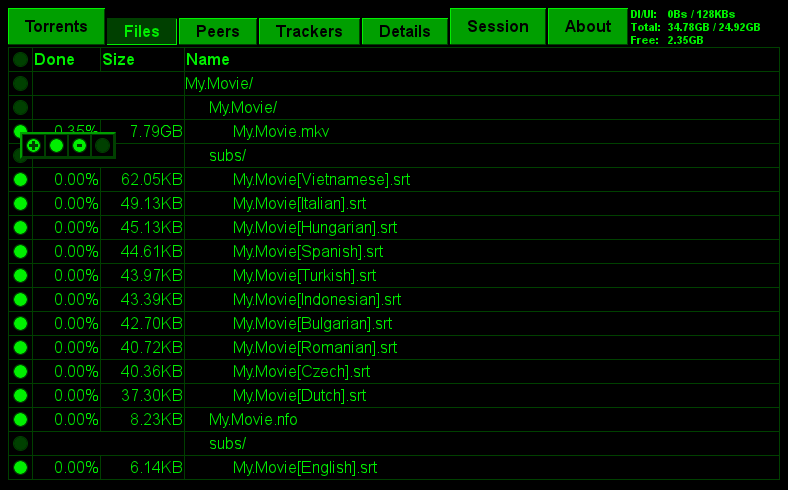 Shift files layout Shift files layout