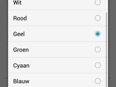 kleuren led notificatie whatsapp