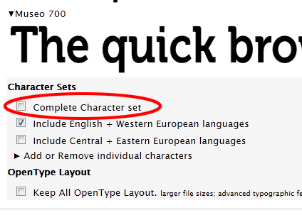 MyFonts probleem