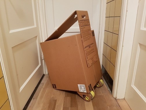 Millennium Falcon moving box