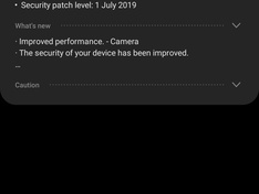 Note 9 update 29 jul 2019