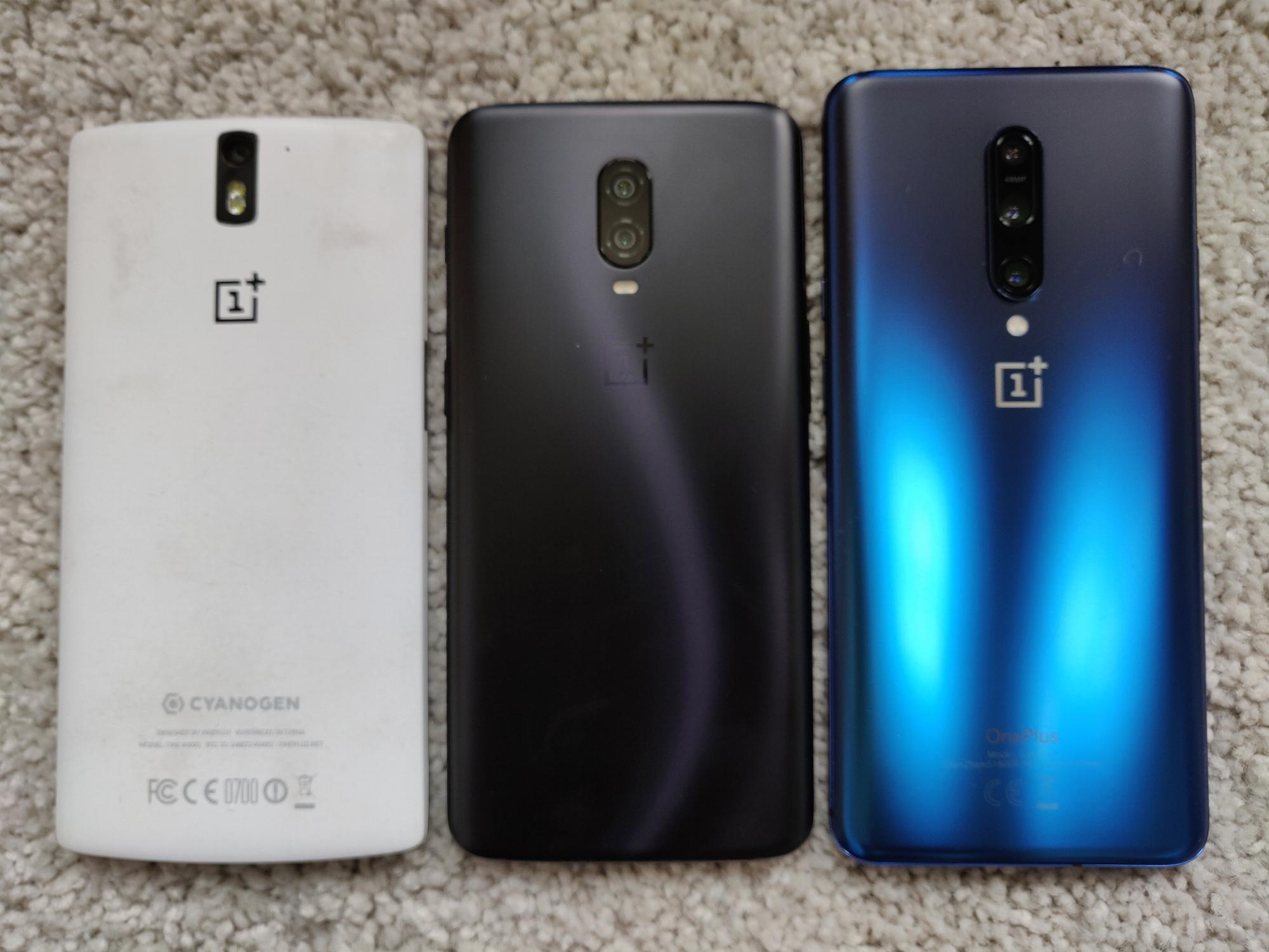 OnePlus 7 Pro vs OnePlus One vs Oneplus 6T