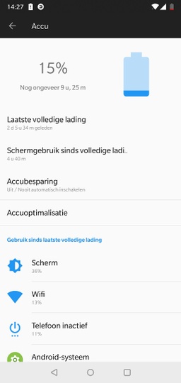 OnePlus6 Batterij