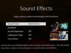 Sound Effects Menu
