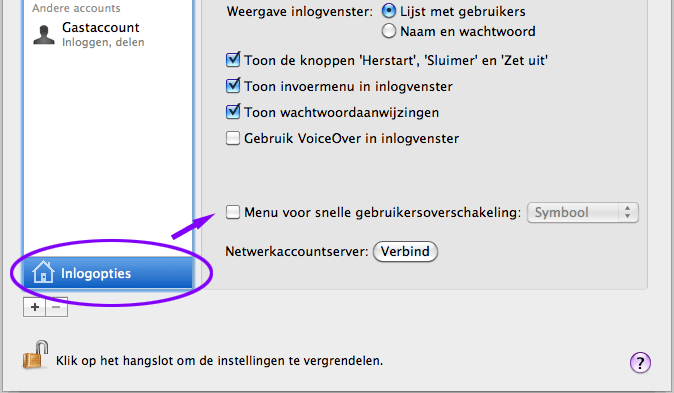 Fast user switching