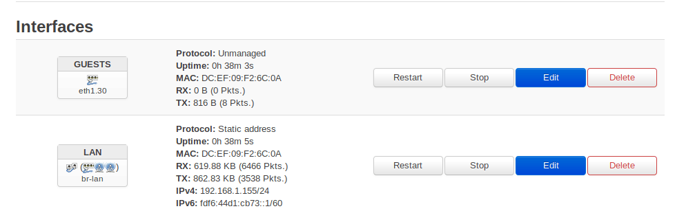 Netgear interfaces Netgear interfaces