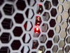 Bovenaanzicht, CPU ready LED rood Bovenaanzicht, CPU ready LED rood