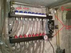 Vloerverwarming beneden