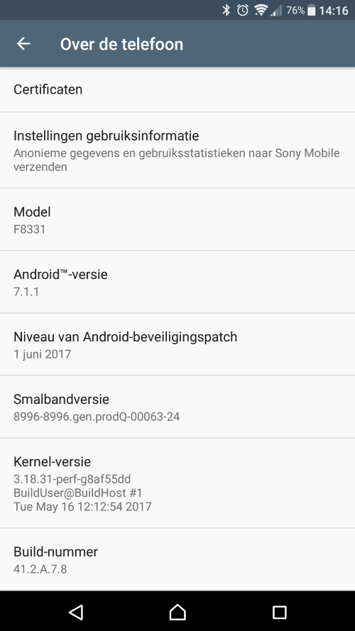 xperia update 7.1.1