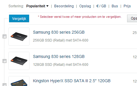 Pricewatch Vergelijken