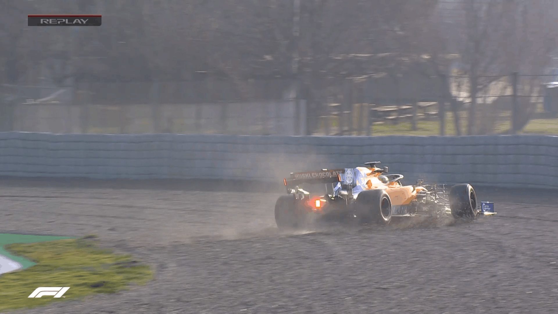 Norris in the gravel Norris in the gravel