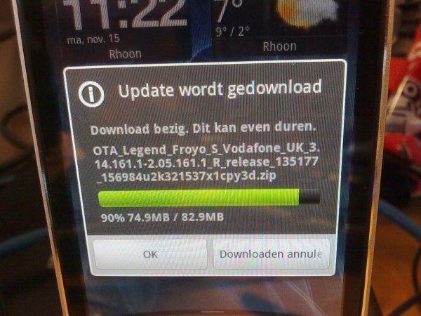 Froyo op de Legend o/. Froyo op de Legend o/.