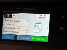 Display kleurenprint dialoog
