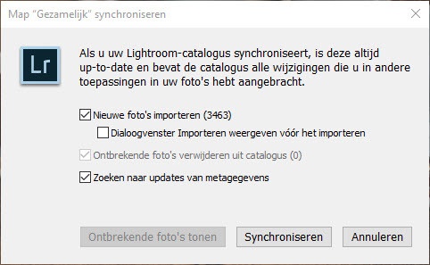 Map gezamelijk synchroniseren