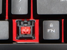 De Cherry MX schakkelaar op het toetsenbord