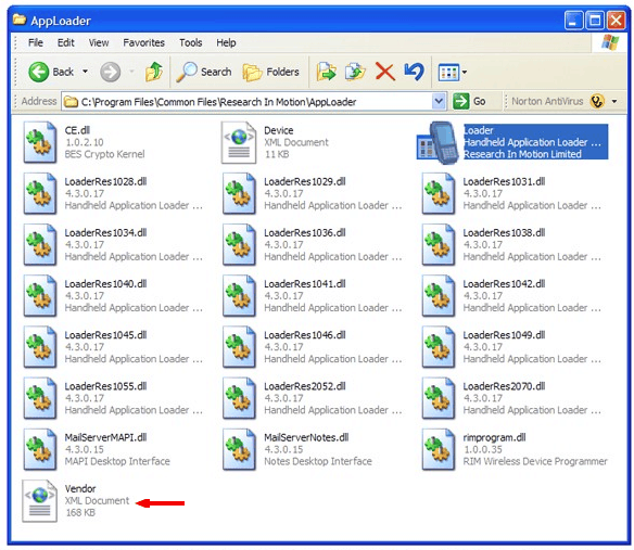 Apploader - Vendor.xml