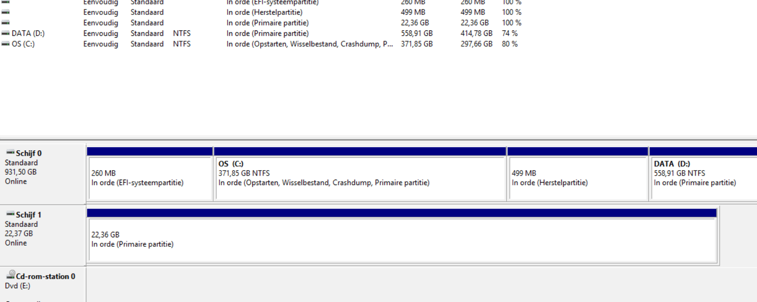 Schijfbeheer Win10